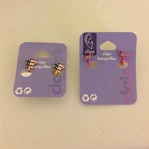 💎 Clip on earrings Claire's Flamingoes & Stars